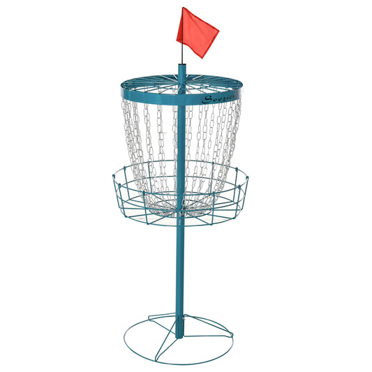 Soozier 24-Chain Portable Practice Basket for Disc Golf Target Stand Easy Assembly & Lightweight Basket w/ Carry Bag Nav