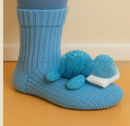 Plush Crochet Animal Cute Animal Socks