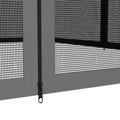 Replacement Mosquito Netting for Gazebo 12' x 12' Black Screen Walls for Canopy with Zippers