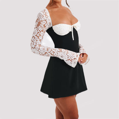 Y2K lace corset mini dress – product image 7