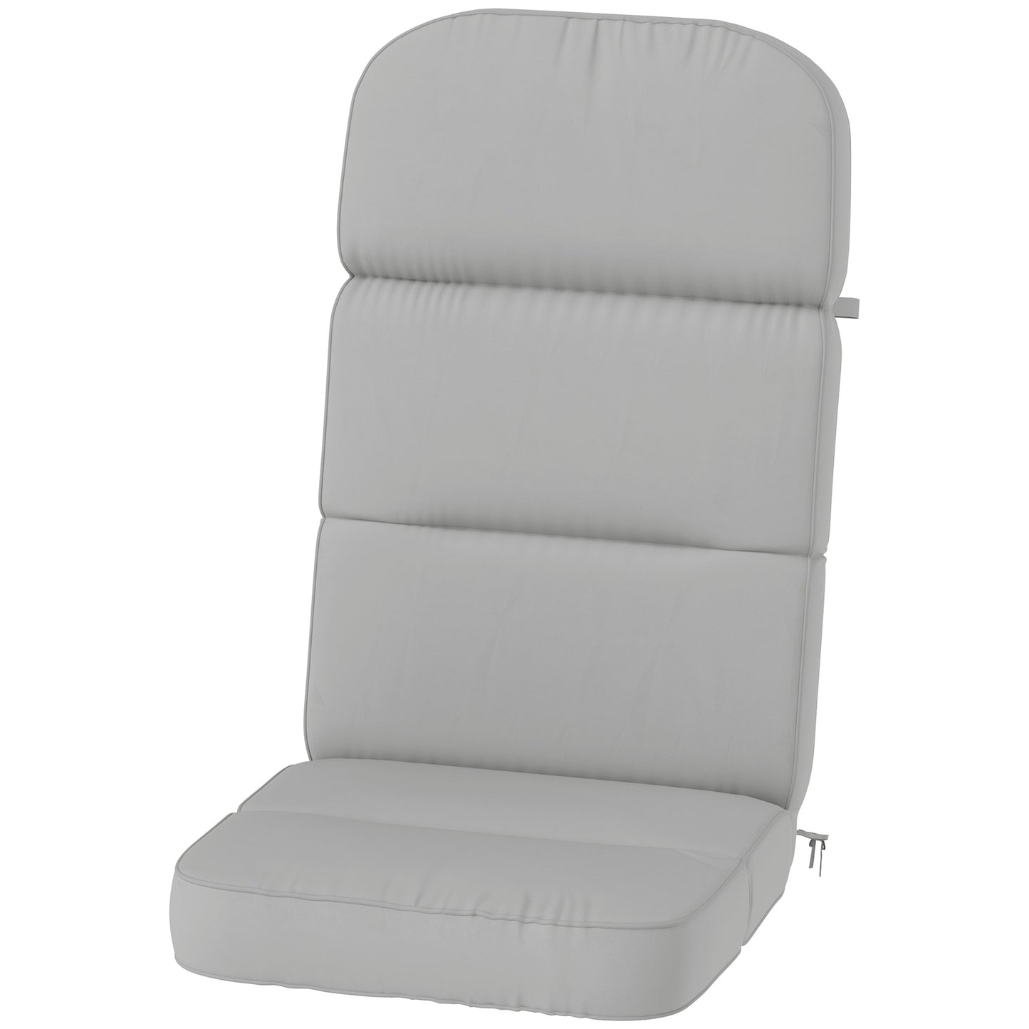 Outdoor Seat Cushion with Back, Outdoor Chair Cushion with Ties and Adjustable Strap, UPF 20+Non-Slip Patio Cushion Repl