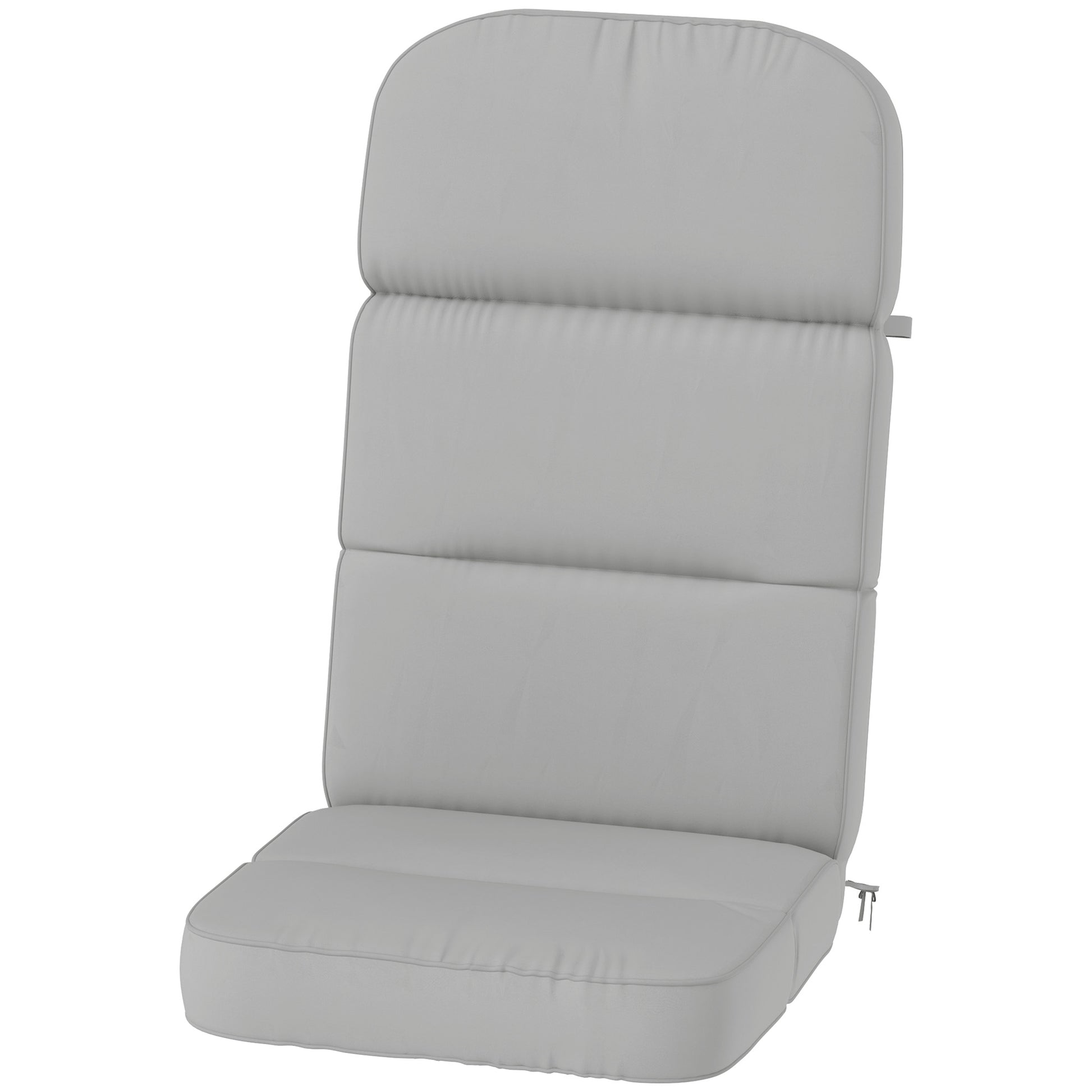 Outdoor Seat Cushion with Back, Outdoor Chair Cushion with Ties and Adjustable Strap, UPF 20+Non-Slip Patio Cushion Repl