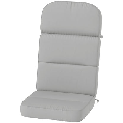 Outdoor Seat Cushion with Back, Outdoor Chair Cushion with Ties and Adjustable Strap, UPF 20+Non-Slip Patio Cushion Repl
