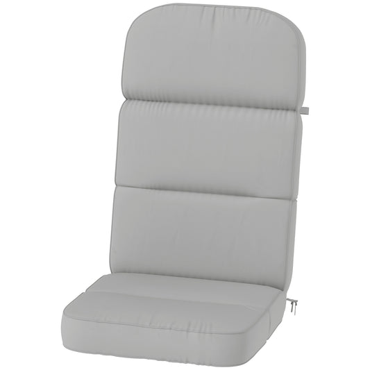 Outdoor Seat Cushion with Back, Outdoor Chair Cushion with Ties and Adjustable Strap, UPF 20+Non-Slip Patio Cushion Repl