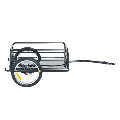 VarietyKart Folding Bicycle Cargo Trailer Wagon Utility Bike Cart Carrier Garden Patio Tool New