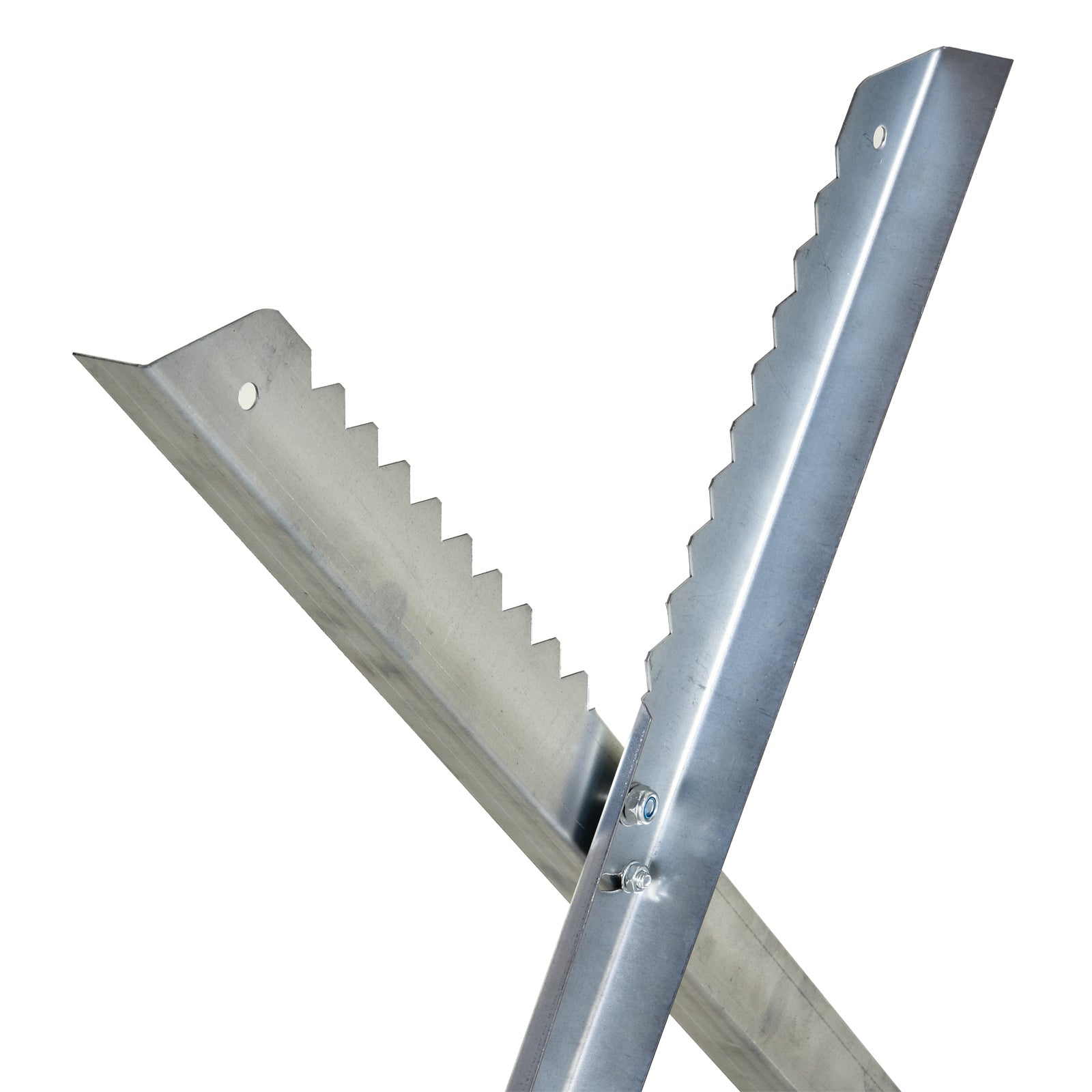 Portable Sawhorse Heavy Duty Cutting Stand Steel Adjustable Work Support, Foldable Sawhorse Stand 220 lbs Weight Capacit