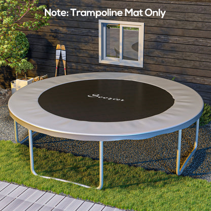 Soozier Trampoline Replacement Mat, Fits 14' Trampoline w/ 80 V-Hooks & 5.5" Springs (Spring & Frame not Included), Gree