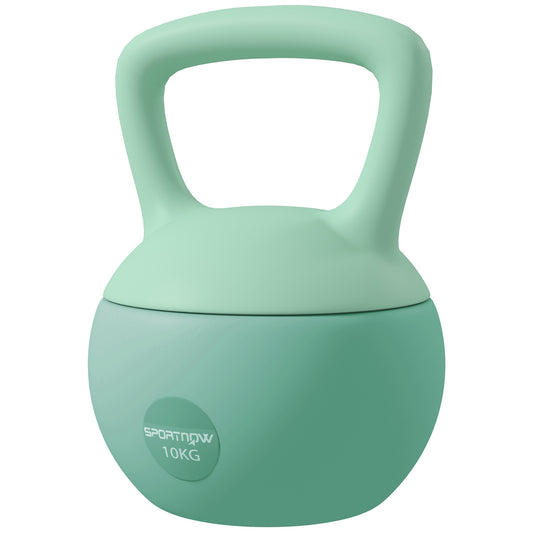 Soozier 22 lb Soft Kettlebell, Sand Filled Weight w/ Grip Handle, Kettlebell Weight for Full Body Workout, Green