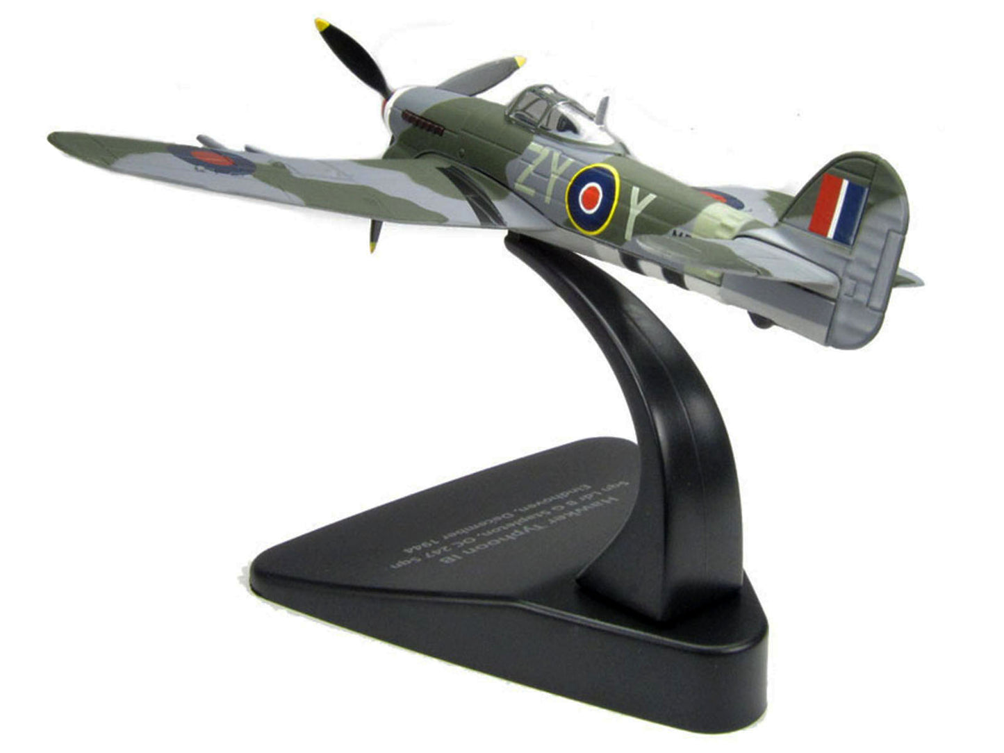 Hawker Typhoon Mk.IB Fighter-Bomber Aircraft "MP126 No.247 Squadron Gerald Stapleton RAF Eindhoven Holland" (1944) Royal Air Force "Oxford Aviation" Series 1/72 Diecast Model Airplane by Oxford Diecast