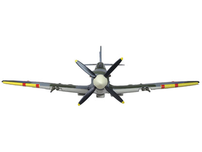 Supermarine Spitfire LF MK IXe Fighter Aircraft "TE565 10th (Czech) Fighter Squadron RAF Manston" Royal Air Force 1/72 Diecast Model Airplane by Oxford Diecast