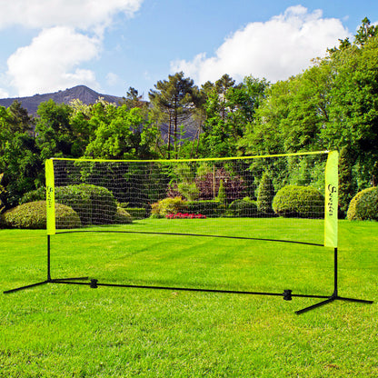 Soozier 10ft Badminton Net, Height Adjustable Outdoor Sports Net with Carry Bag, for Tennis, Pickleball and Volleyball, 