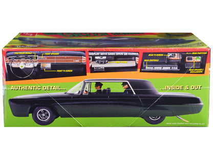 Skill 2 Model Kit Black Beauty "The Green Hornet" (1966–1967) TV Series with Green Hornet and Kato Figures 1/25 Scale Model by AMT