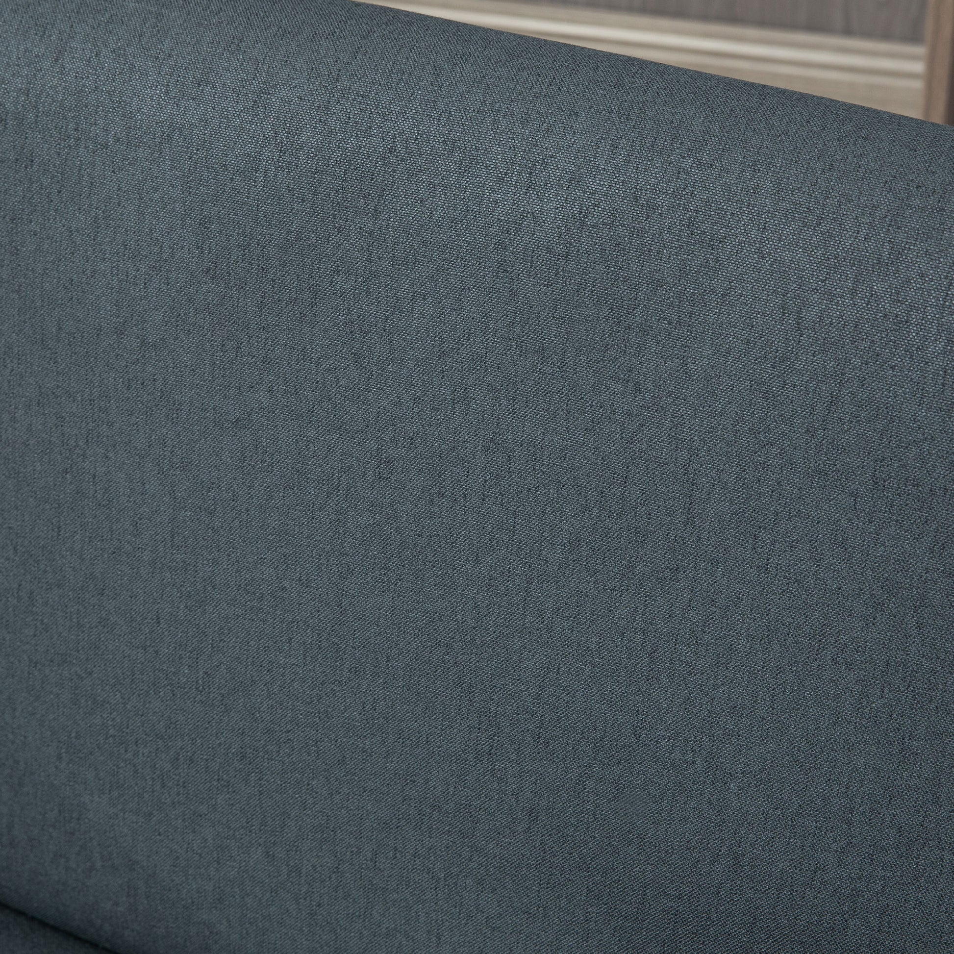 Modern Accent Chairs with Cushioned Seat, Upholstered Linen-Feel Armchair for Bedroom, Living Room, Dark Gray