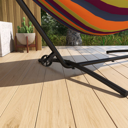 9.5ft Hammock Stand Only, Portable Hammock with Wheels, Adjustable Hammock Net Stand, for String-style, Brazilian-style,