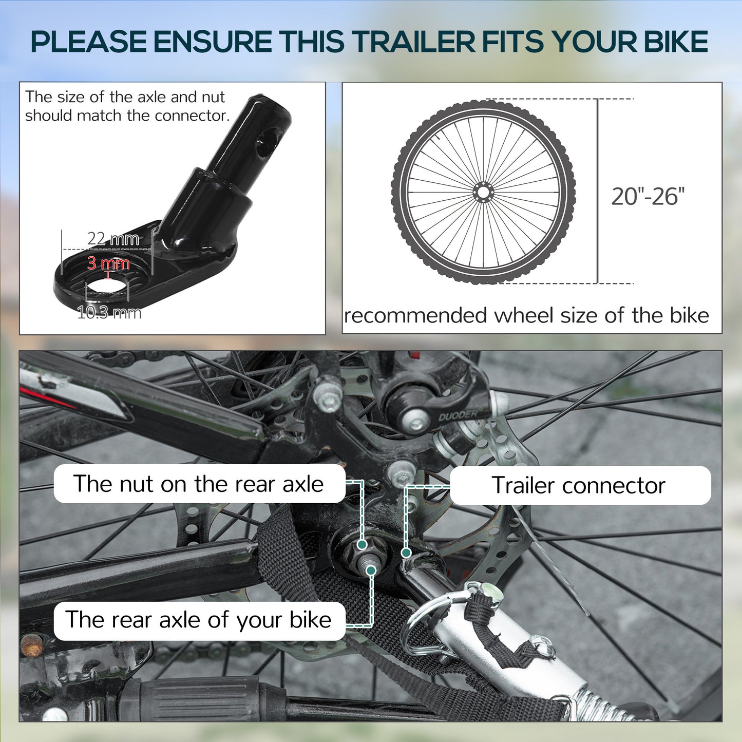 VarietyKart Folding Bicycle Cargo Trailer Utility Bike Cart Travel Luggage Carrier Garden Patio Tool New, Black