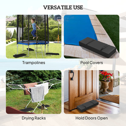 2PCS Patio Umbrella Base Weight Bag, Umbrella Stand Weights with Handles, 33 lbs with Sand Filling, Patio Umbrella Weigh