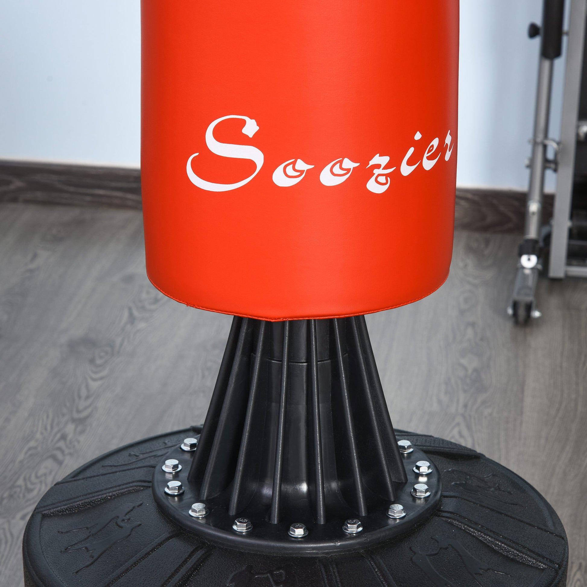 Soozier Freestanding Boxing Punch Bag Stand with 360° Rotating Flexible Arm, Speed Ball, Waterable and Sandable Base, Re