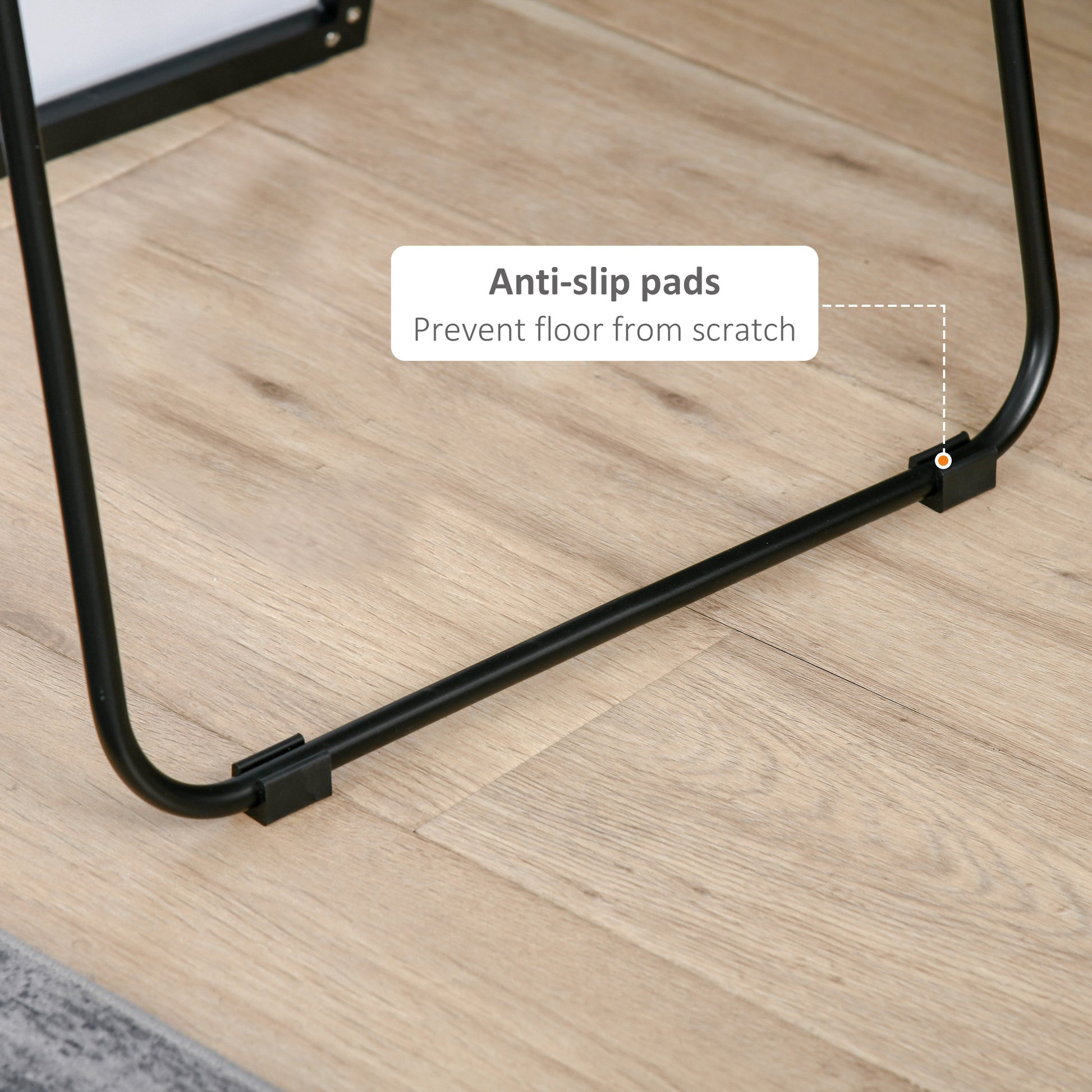 64"x20" Full Length Mirror, Floor Standing, Wall-Mounted or Leaning Against Wall Tall Mirror w/Support Frame, Rectangula