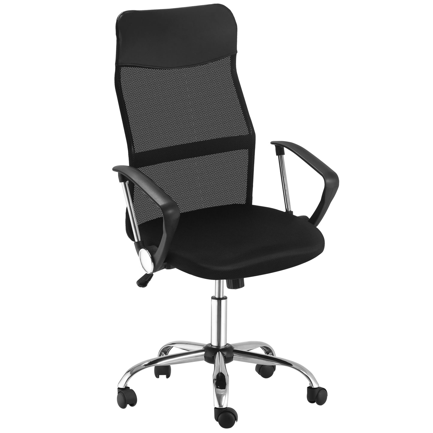 Ergonomic Mesh Office Chair, High Back Computer Desk Chair with Adjustable Height, Tilt Function, Armrest, 360° Swivel O