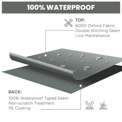 Patio Furniture Covers, Waterproof, Windproof Anti-UV 600D Heavy Duty Oxford Fabric Outdoor Furniture Cover for Dining T