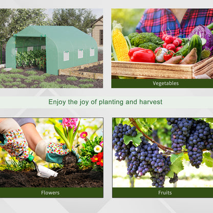 Outdoor Greenhouse Walk-In Greenhouse Portable Greenhouse Canada Garden Plant Flower Seed Greenhouse W/ Premium Steel Fr