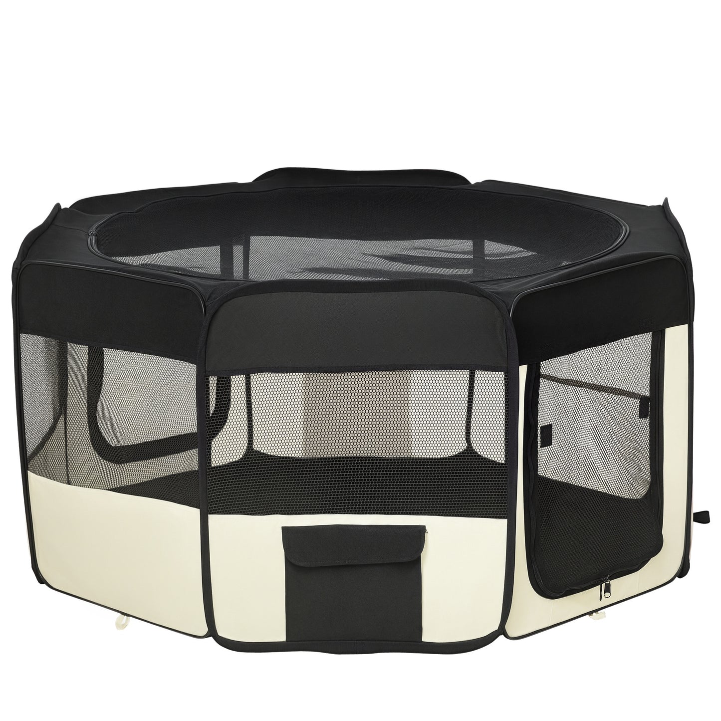49.2-inch Soft Pet Playpen Folding Dog Pen Outdoor with Bag