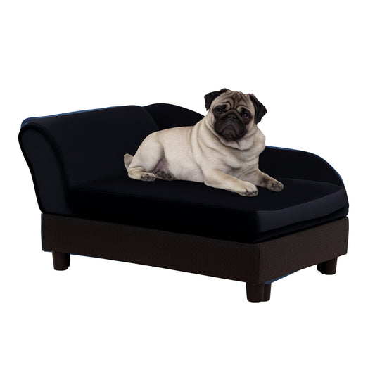 Pet Sofa Dog Couch Chaise Lounge Pet Bed with Storage Function Small Sized Dog Various Cat Sponge Cushioned Bed Lounge, 