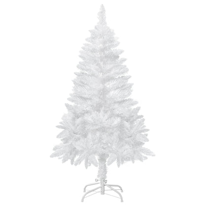 4ft Artificial Christmas Tree with Pine Realistic Branches, Auto Open, for Indoor Decoration, White