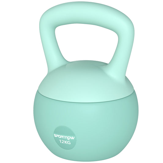 Soozier 26 lb Soft Kettlebell, Sand Filled Weight w/ Grip Handle, Kettlebell Weight for Full Body Workout, Green
