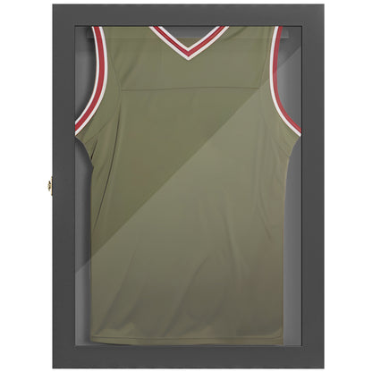 28" x 35" Hockey Jersey Frame, Jersey Shadow Box for Basketball Football Baseball, Black