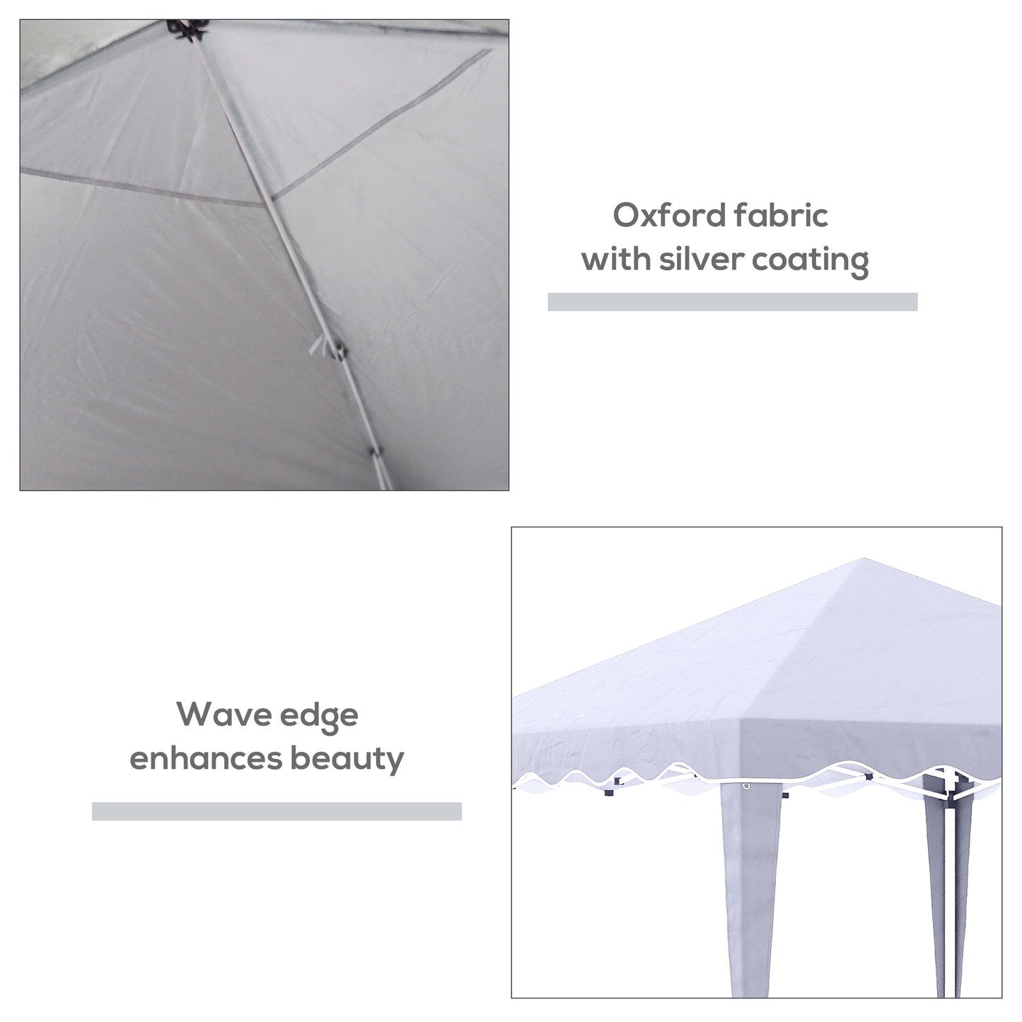 10' x 10' Pop Up Canopy Tent with Sand Bags, Instant Shelter with Adjustable Height and Carry Bag, Garden Outdoor Party 