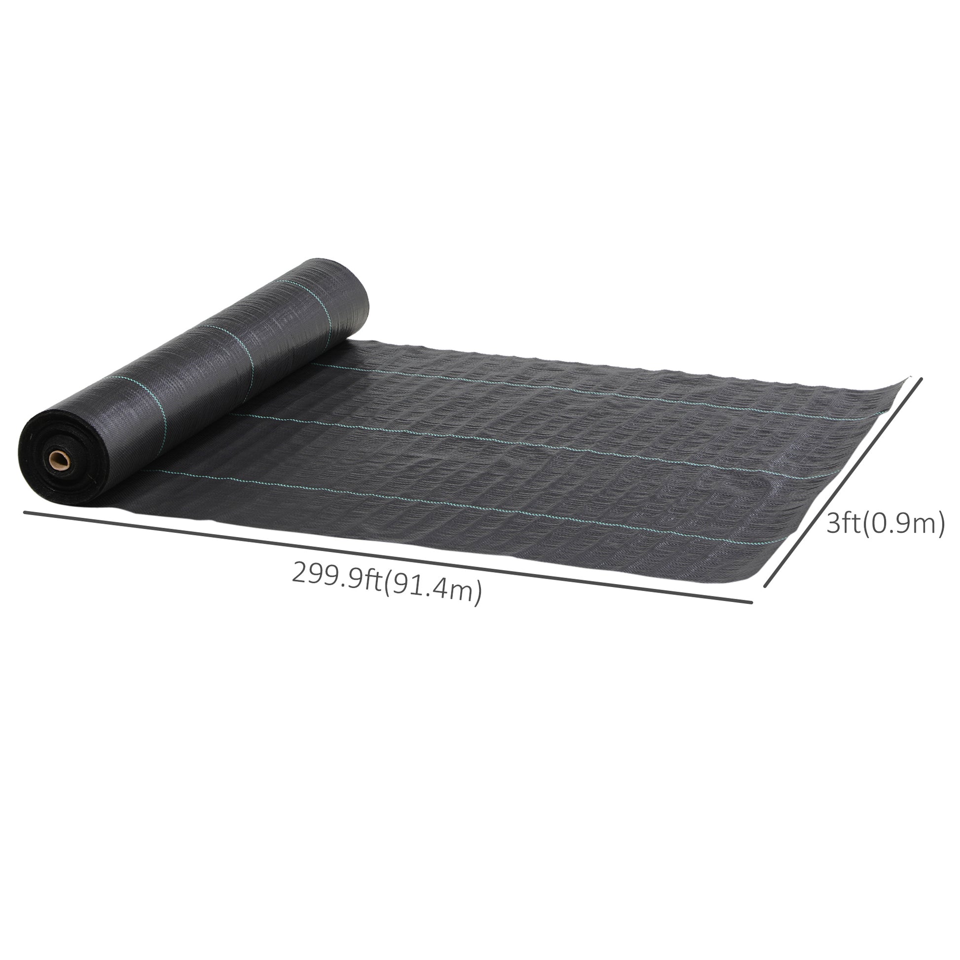 3ft x 300ft Weed Barrier, Landscape Fabric, for Greenhouse Yard Garden Weed Control, Heavy-Duty & Easy Setup, 3.5oz