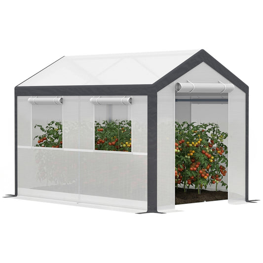 6.6' x 10' x 7' Heavy Duty Walk-In Greenhouse Vegetable Seed Growth Tent Outdoor Plant Growing Tunnel Warm House Flower 