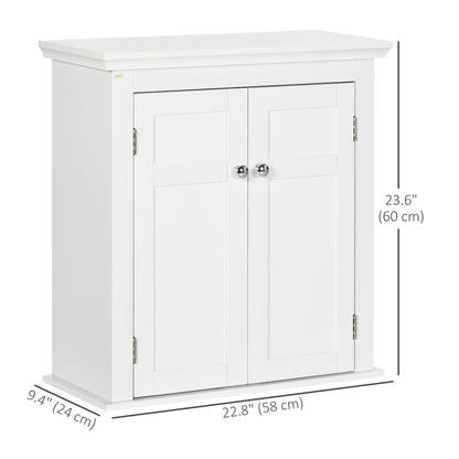 Bathroom Cabinet, Medicine Cabinet, Over Toilet Storage Cabinet with Adjustable Shelves for Entryway, White