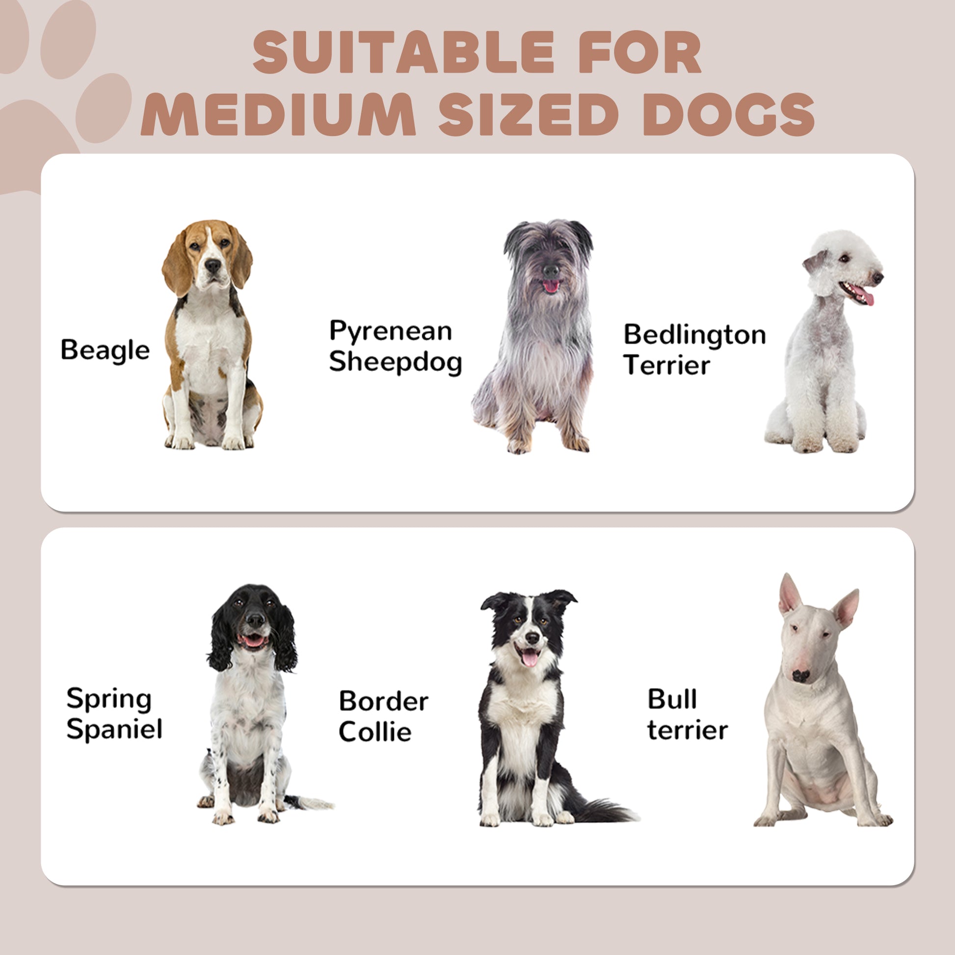 Pet Food Storage Container Dog Feeding Station w/ Adjustable Panel, Hooks, for Medium Sized Dogs, Black