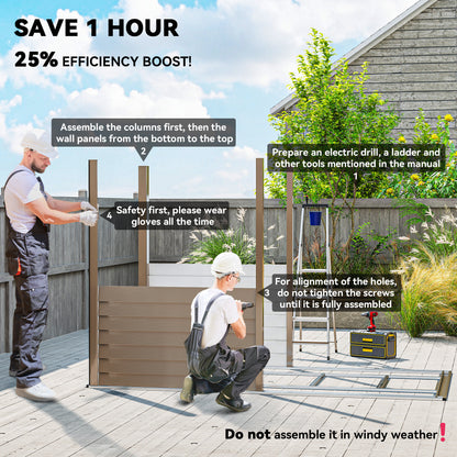 4.6' x 9' Steel Outdoor Storage Shed, Lean to Shed, Metal Tool House with Foundation Kit, Lockable Doors, Gloves and 2 A