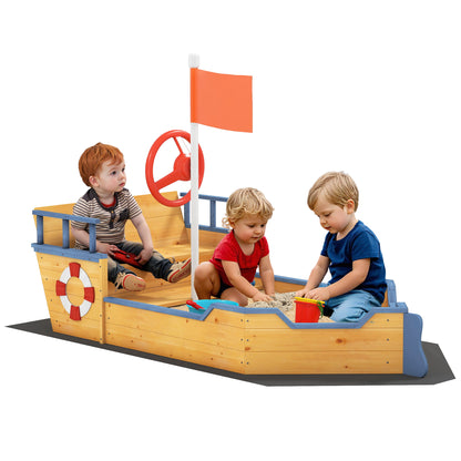 Qaba Kids Seesaw Safe Teeter Totter 2 Seats with Easy-Grip Handles Indoor Outdoor Living Room Playroom Backyard Equipment, for 12-48 Months, Multicolor