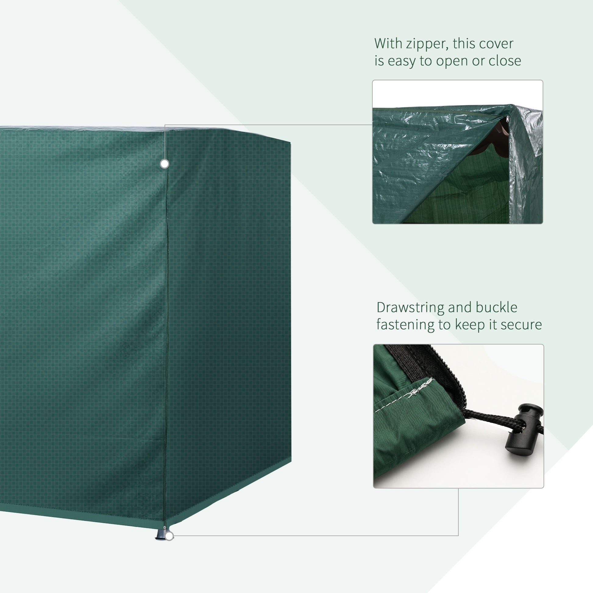 3-Seater Patio Swing Cover, Outdoor Garden Furniture Protection Hammock Glider Cover, Waterproof Dustproof Windproof, 85