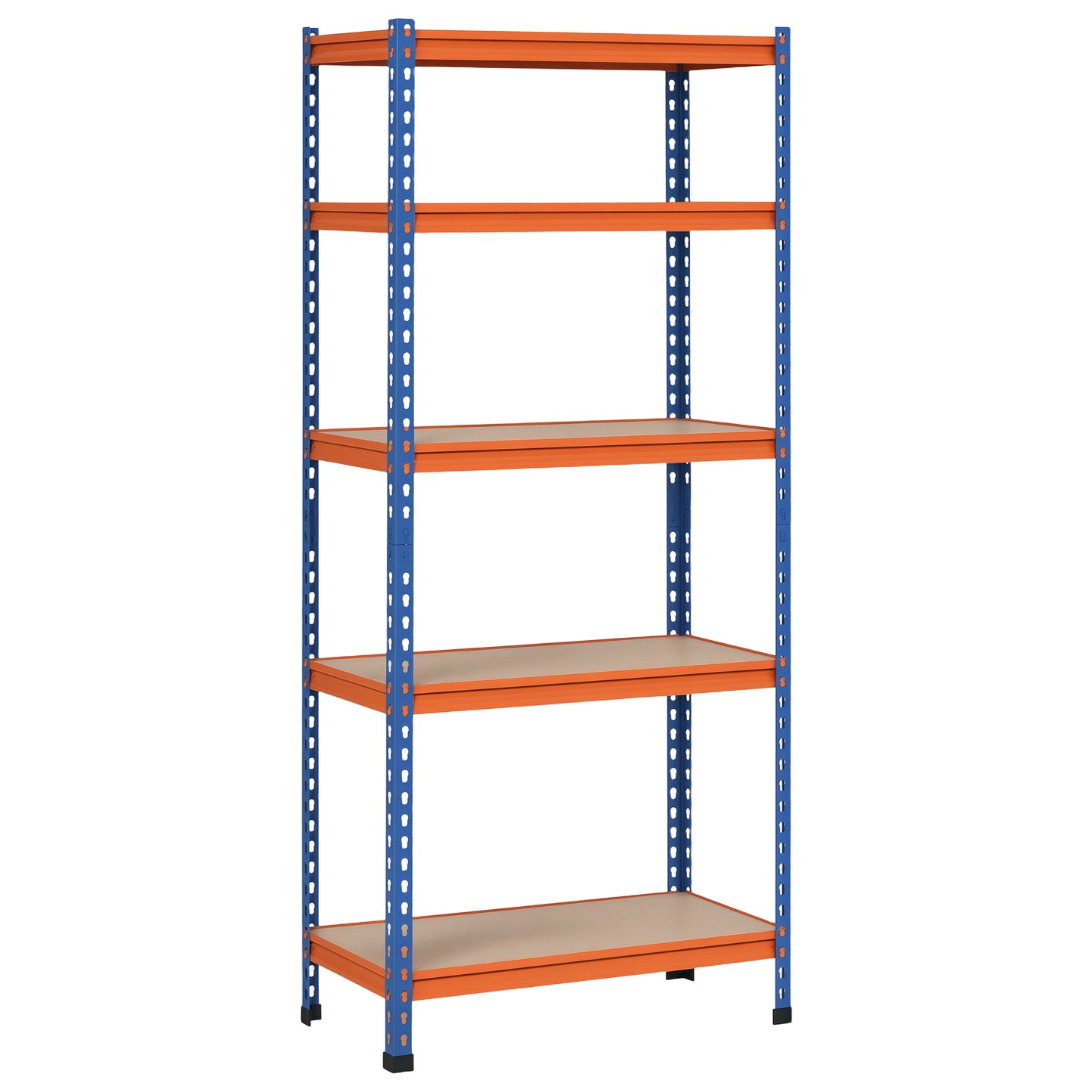 5-Tier Heavy Duty Garage Shelf, Metal Shelving Unit with Adjustable Shelves, Metal Frame, 31.5"x15.75"x71.75", 3300 lbs 