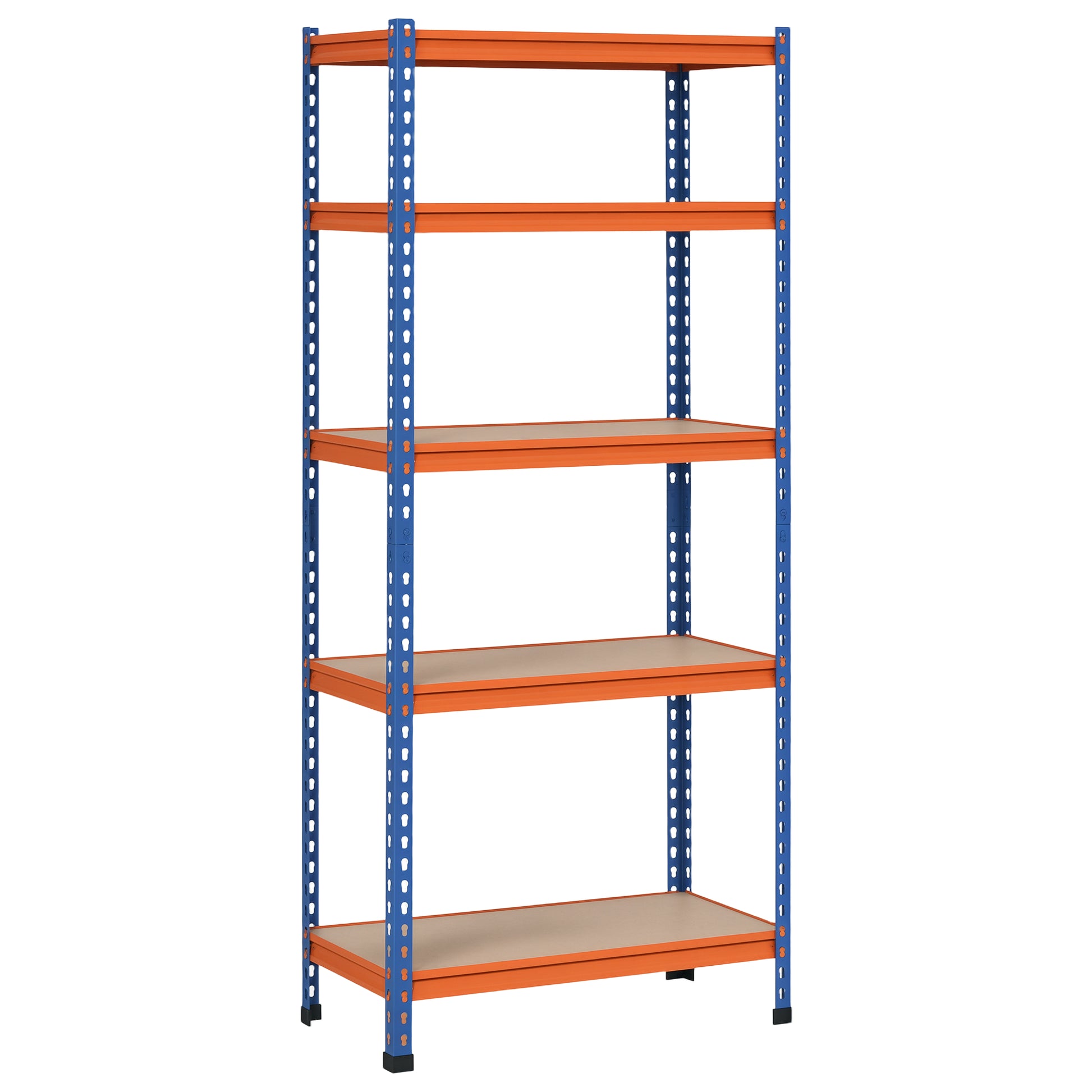 5-Tier Heavy Duty Garage Shelf, Metal Shelving Unit with Adjustable Shelves, Metal Frame, 31.5"x15.75"x71.75", 3300 lbs 