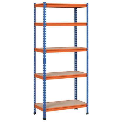 5-Tier Heavy Duty Garage Shelf, Metal Shelving Unit with Adjustable Shelves, Metal Frame, 31.5"x15.75"x71.75", 3300 lbs 