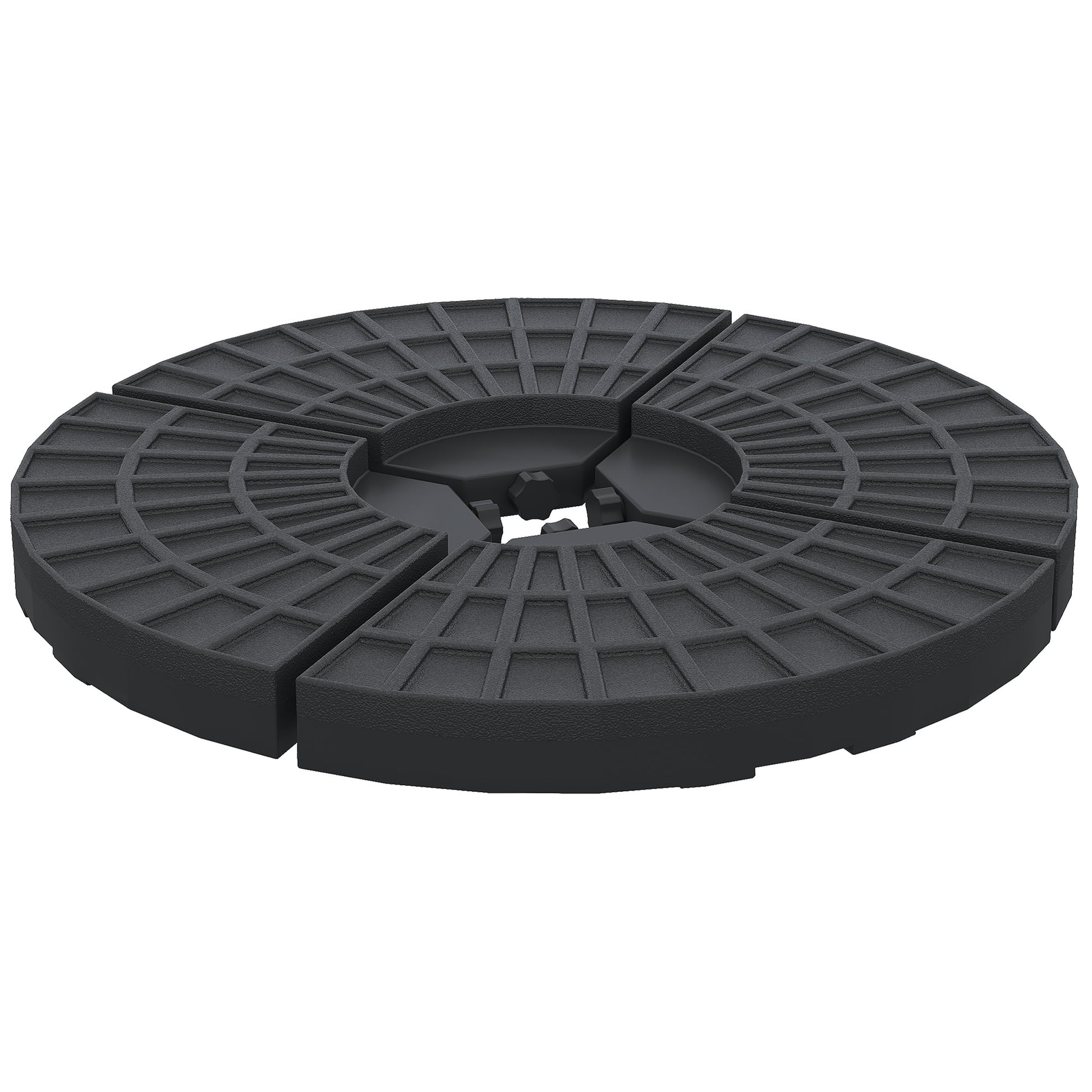Set of 4 Umbrella Base Weights Outdoor Parasol Holder for Cross Base Portable