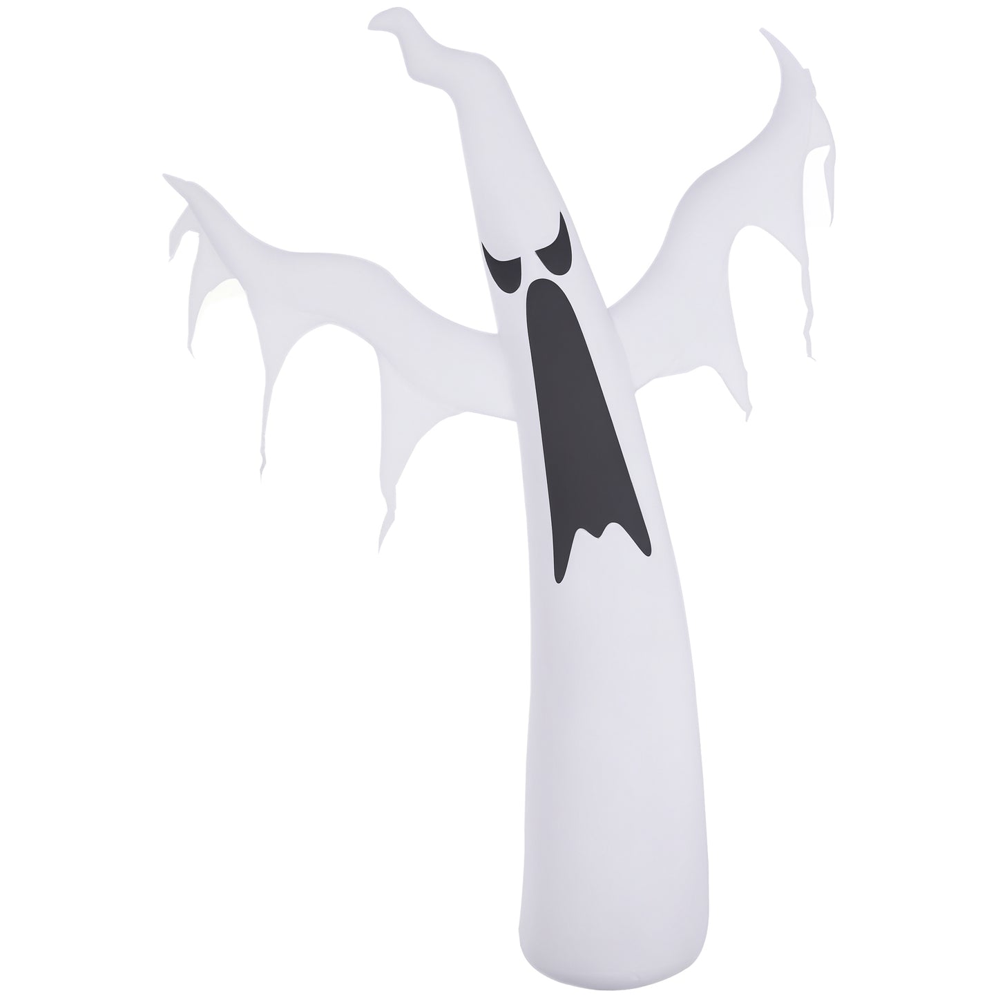 6FT Tall Halloween Inflatable White Ghost, Outdoor Blow Up Yard Decoration with LED Lights for Garden, Lawn, Party, Holi