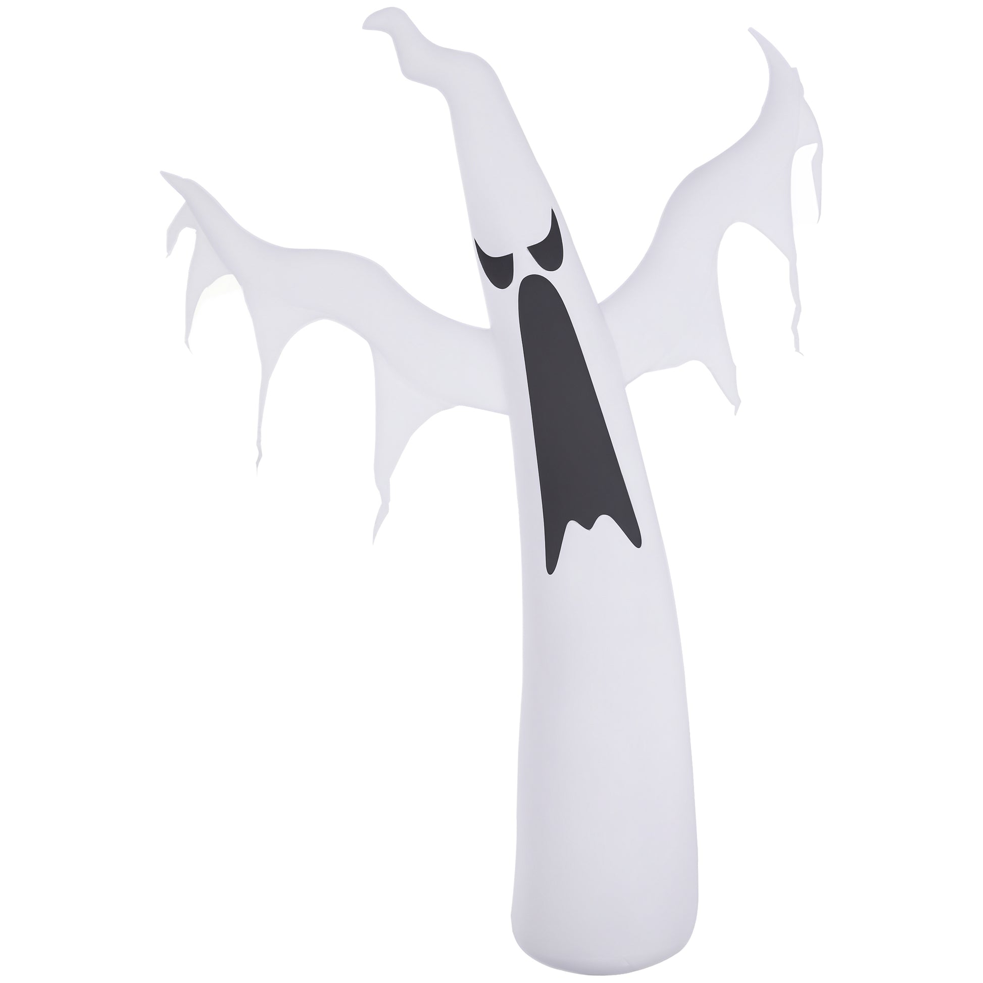 6FT Tall Halloween Inflatable White Ghost, Outdoor Blow Up Yard Decoration with LED Lights for Garden, Lawn, Party, Holi
