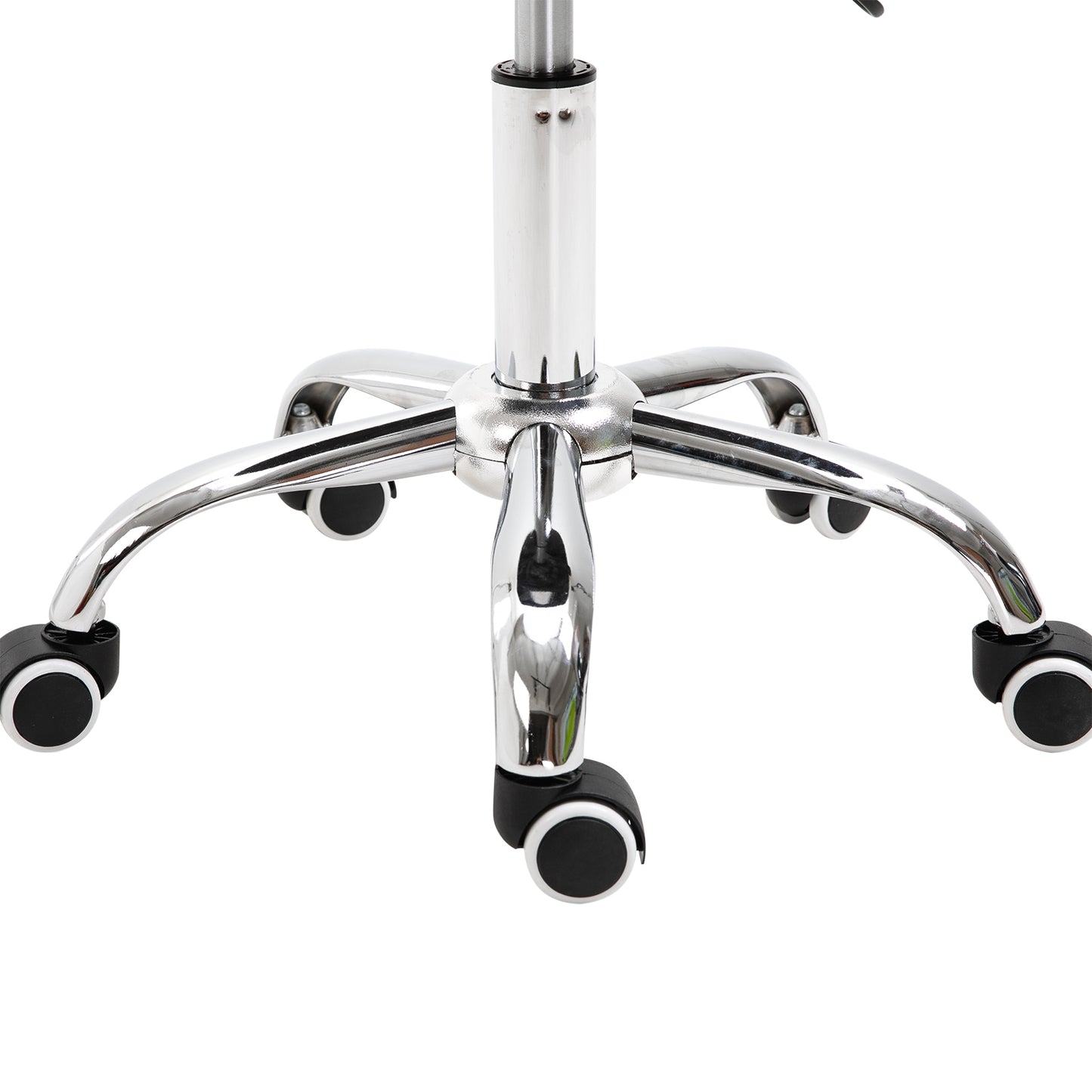 Adjustable Hydraulic Rolling Salon Stool Swivel Saddle Chair Spa Beauty Seat PU Leather,  Black