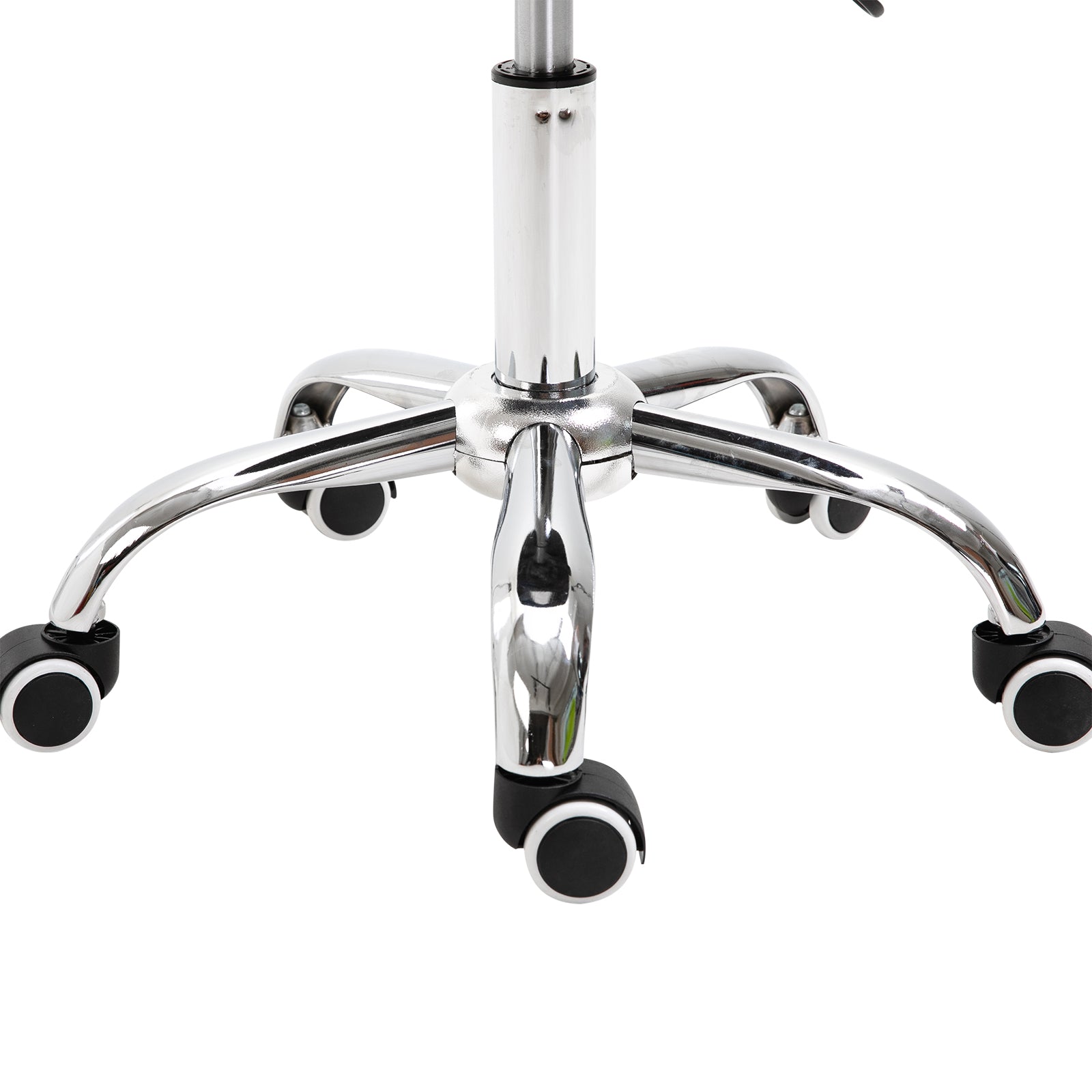 Adjustable Hydraulic Rolling Salon Stool Swivel Saddle Chair Spa Beauty Seat PU Leather,  Black