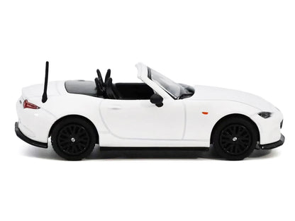 2024 Mazda MX-5 Roadster White 1/64 Diecast Model Car by GCD x Enchery