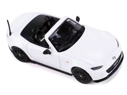 2024 Mazda MX-5 Roadster White 1/64 Diecast Model Car by GCD x Enchery