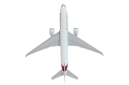 Boeing 777F Commercial Aircraft "Emirates SkyCargo" (A6-EFV) White with Striped Tail 1/400 Diecast Model by GeminiJets