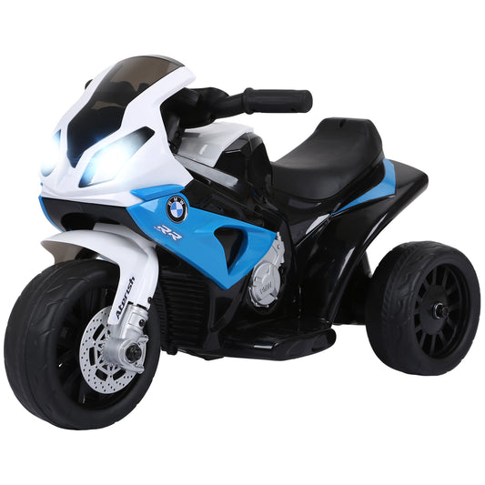 VarietyKart BMW Licensed 6V Kids Motorcycle with Headlight, Music, Gift for Boys & Girls -Blue